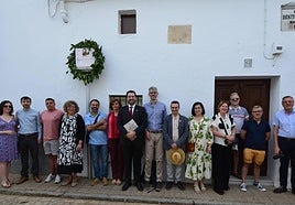 Inauguración en la casa natal de Montano.