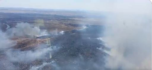 Así se ve el fuego declarado en Talaván