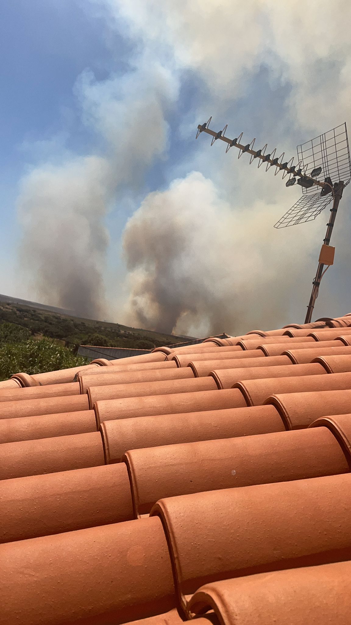 Así se ve el fuego declarado en Talaván