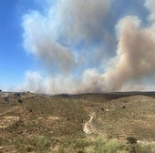 Así se ve el fuego declarado en Talaván