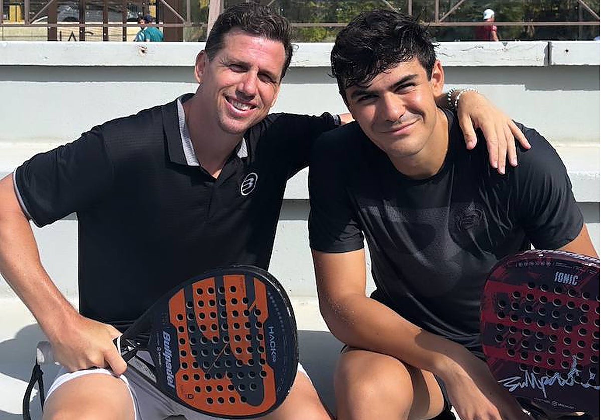Paquito Navarro y Pablo Cardona durante uno de sus primeros entrenamientos juntos.