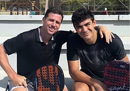 Paquito Navarro y Pablo Cardona durante uno de sus primeros entrenamientos juntos.