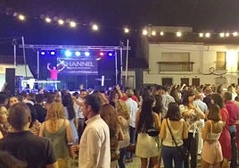 Imagen de archivo de la verbena de Santa Ana del año 2019.