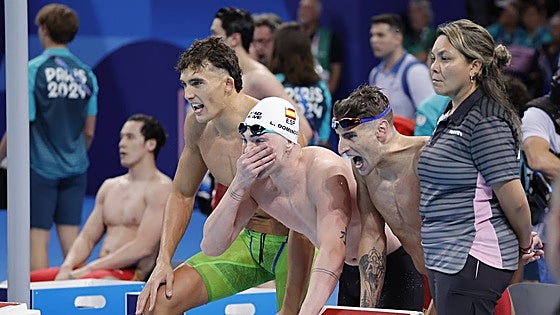 El extremeño César Castro vuela en el relevo 4x100 libre, pero se queda fuera de la final por cuatro centésimas