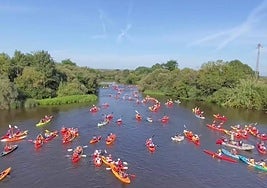 Descenso de Alagón en Coria