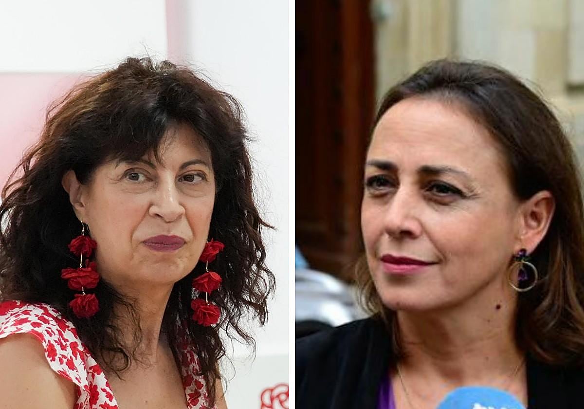 La ministra de Igualdad, Ana Redondo, y la secretaria general de Igualdad y Conciliación de la Junta, Ara Sánchez Vera.