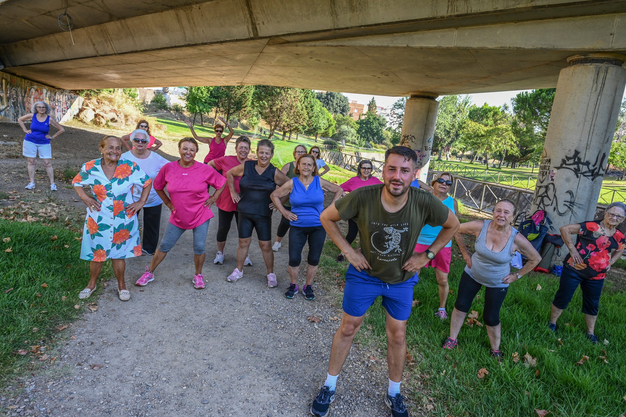 'Activos por vacaciones' en el parque del Rivilla.