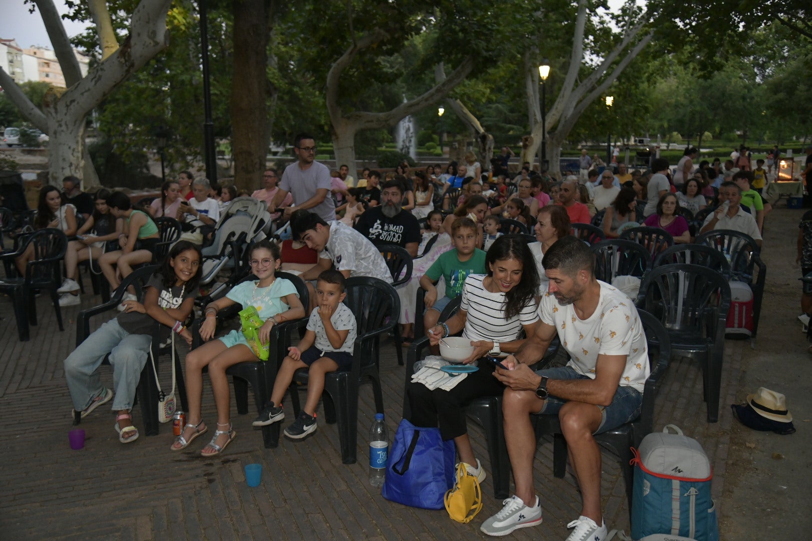 Cine de verano en el parque de la Legión.