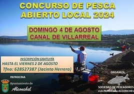 Cartel del concurso de pesca de este año.