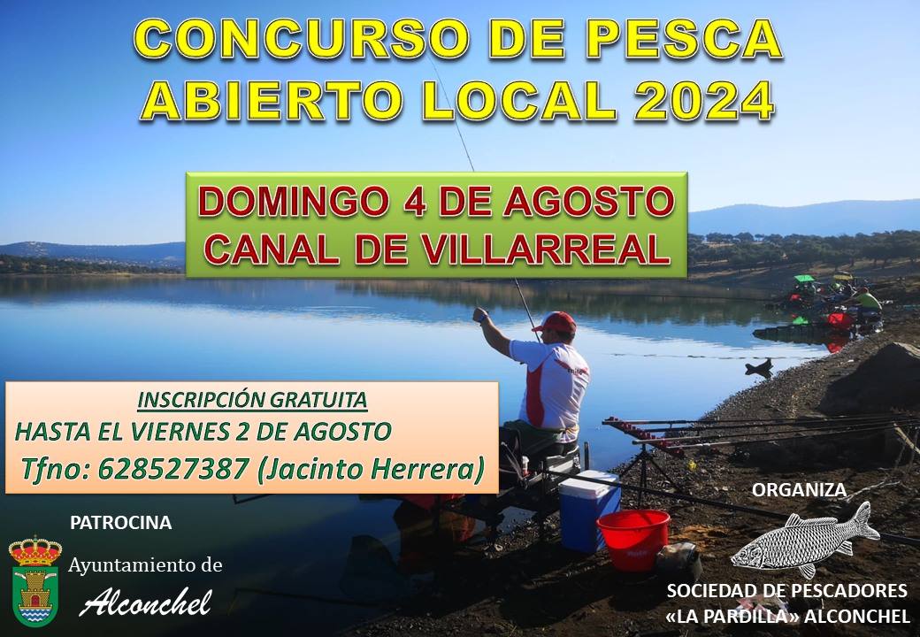 Cartel del concurso de pesca de este año.
