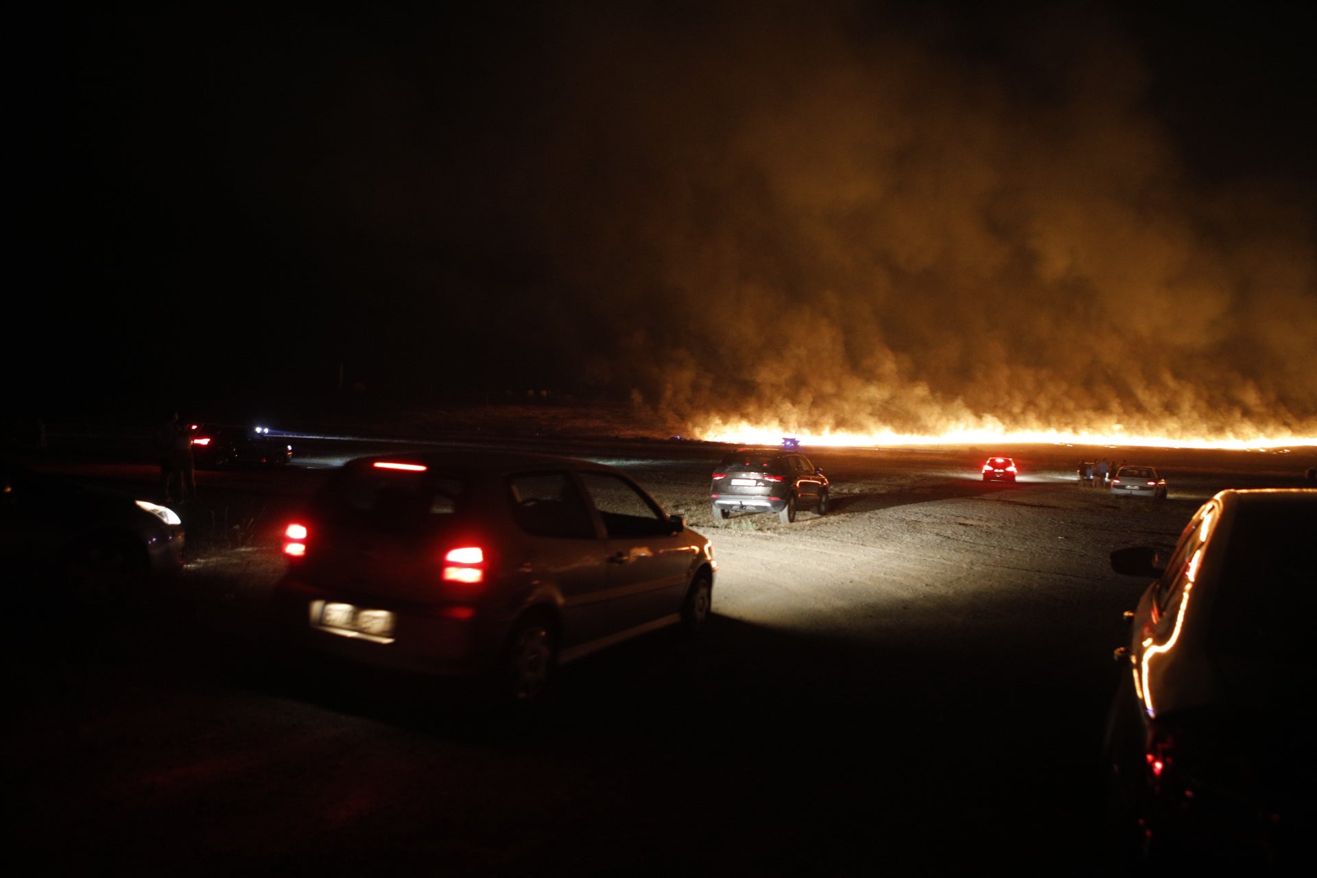 Así ha sido el incendio próximo a la Cañada y el Ceres Golf