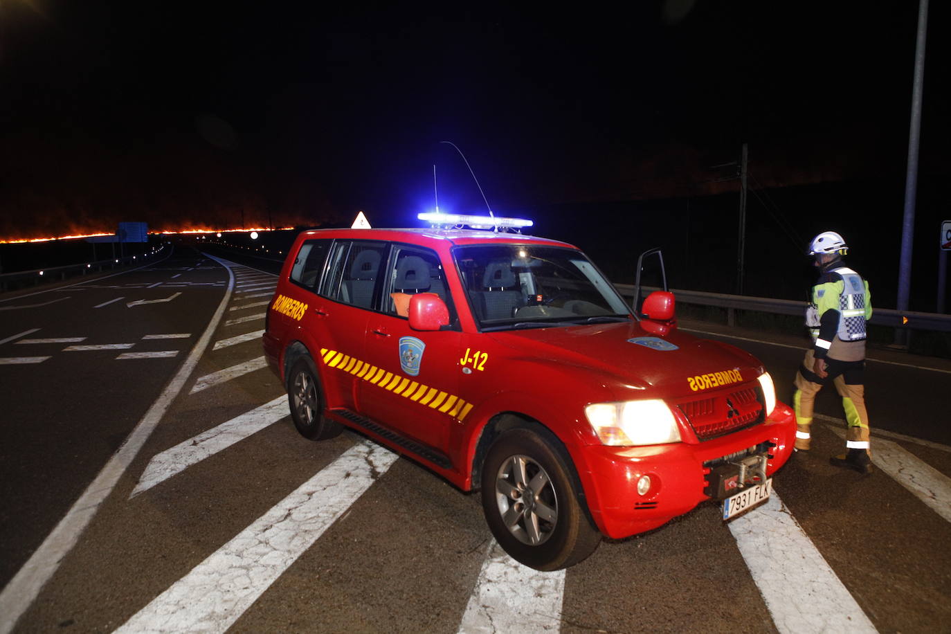 Así ha sido el incendio próximo a la Cañada y el Ceres Golf