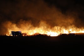 Incendio en Cáceres