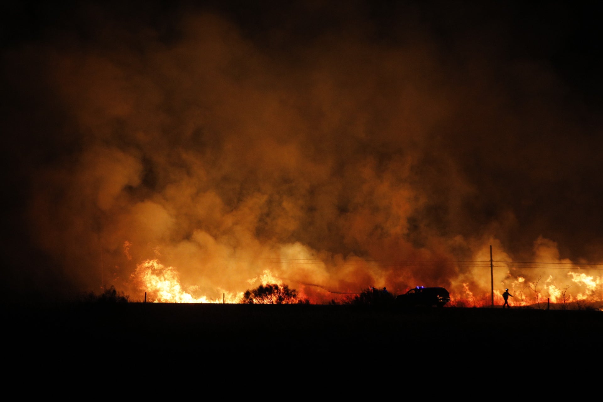 Así ha sido el incendio próximo a la Cañada y el Ceres Golf