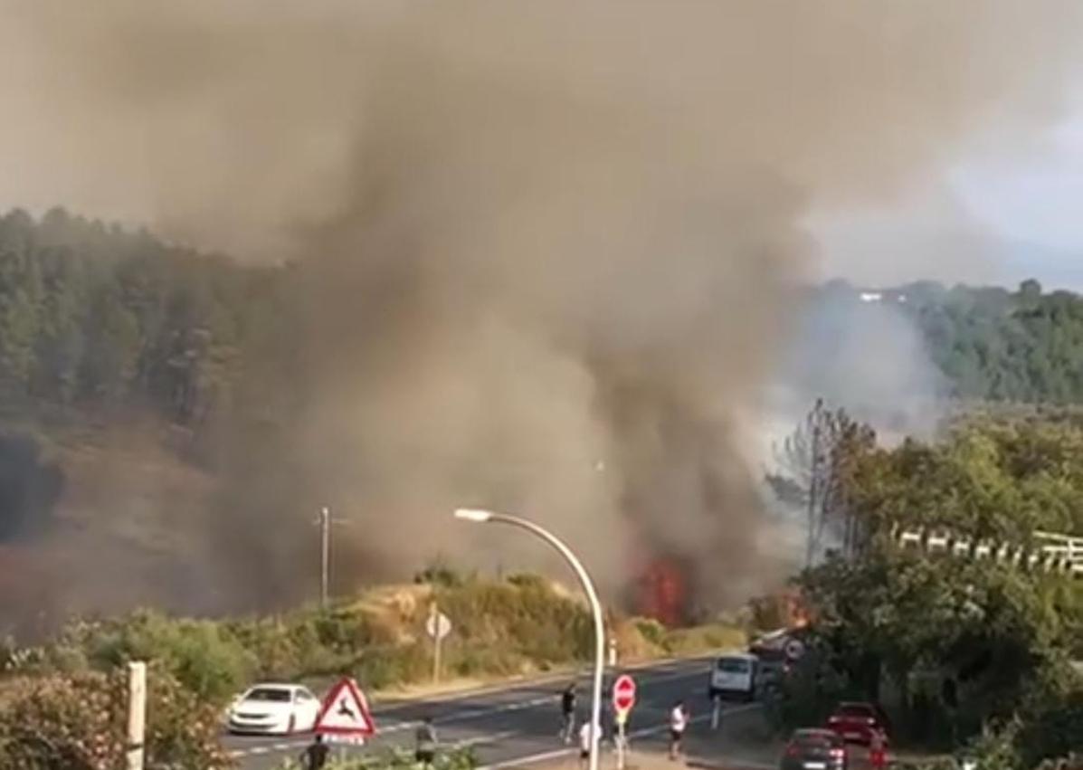 Imagen secundaria 1 - Fuego en Perales del Puerto.