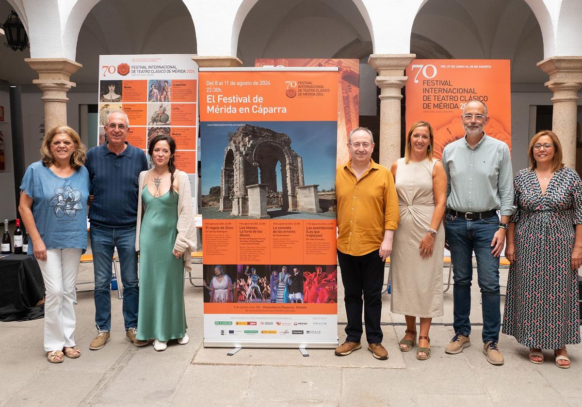 La presentación de la programación del Festival de Mérida en Cáparra ha tenido lugar este martes.