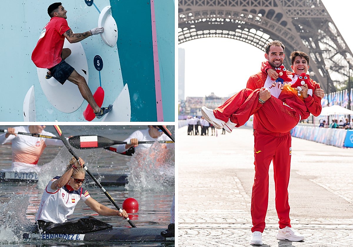 Álvaro Martín, Estefanía Fernández y Alberto Ginés compiten este miércoles en los Juegos.