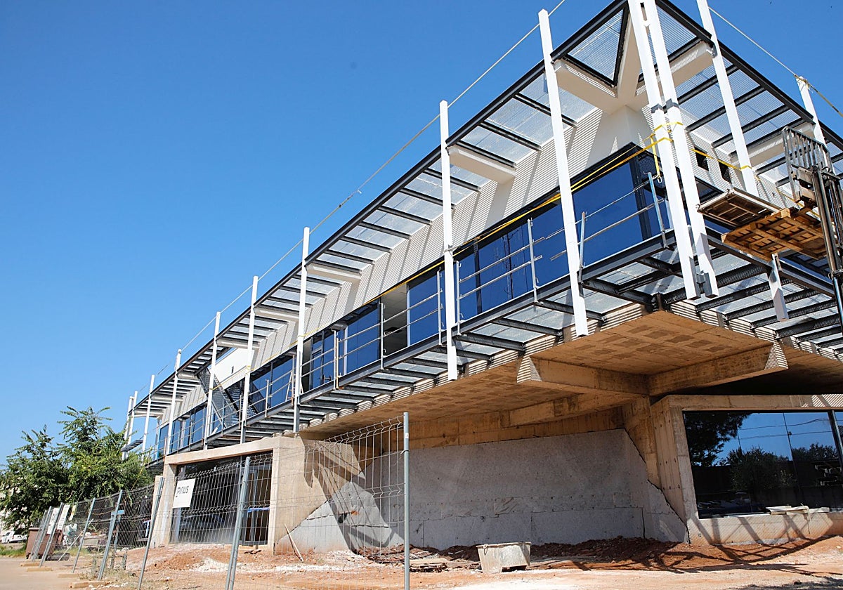 Evolución de las obras del nuevo centro operativo contra incendios.