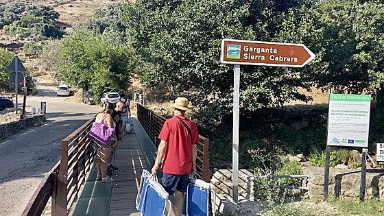 Una charca doble en pleno valle del Ambroz