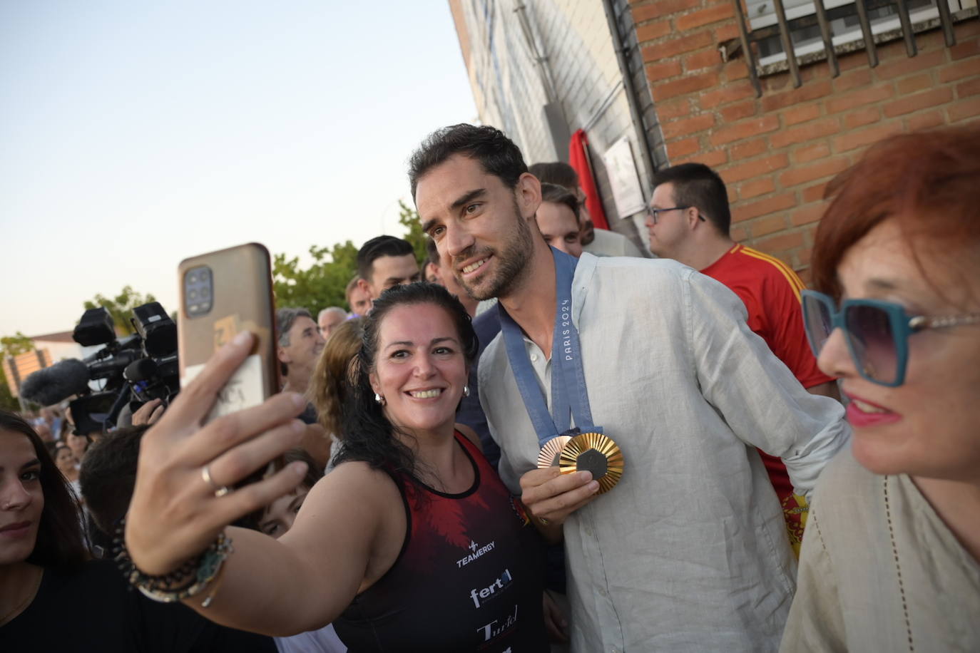 Fotos | Así ha recibido Llerena al doble medallista olímpico Álvaro Martín