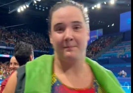 Paula Leitón, en la final de París con la selección española.