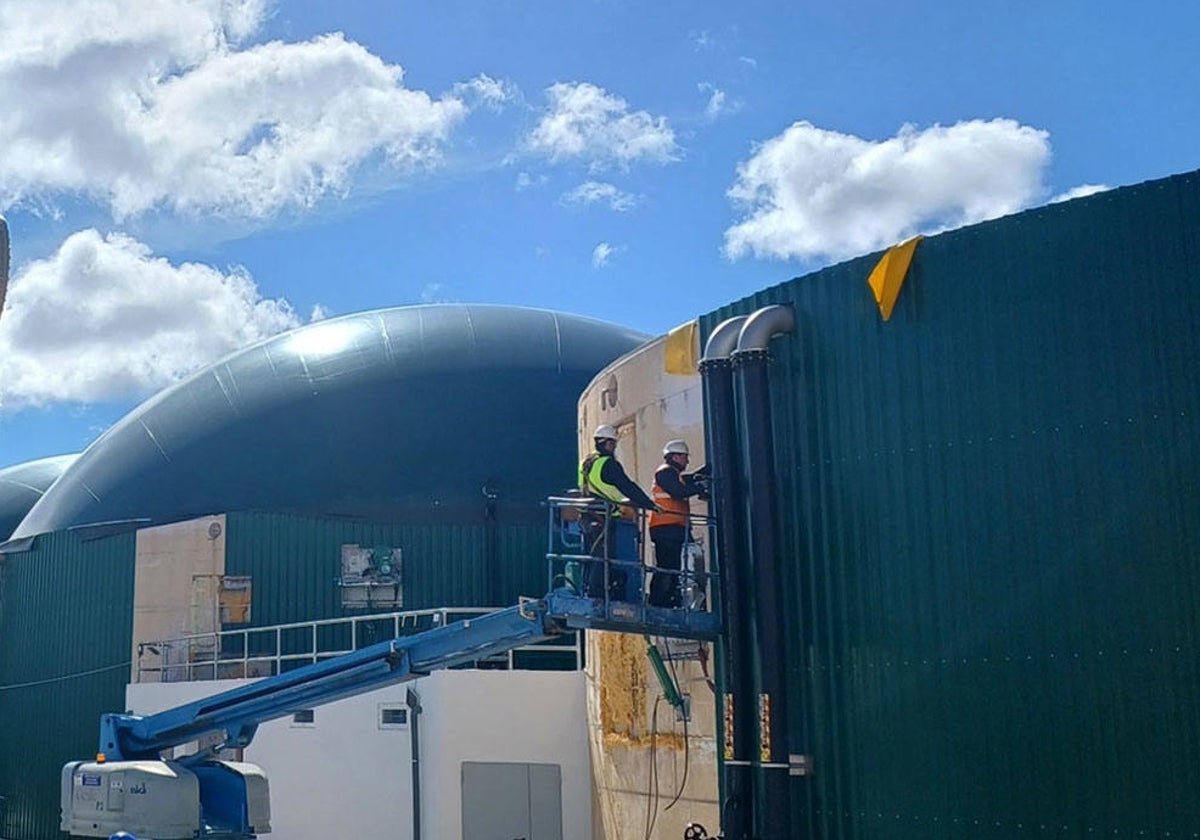 Imagen cedida por la empresa de la planta de biometano de Naturmet en la provincia de Soria, que ya está en funcionamiento.