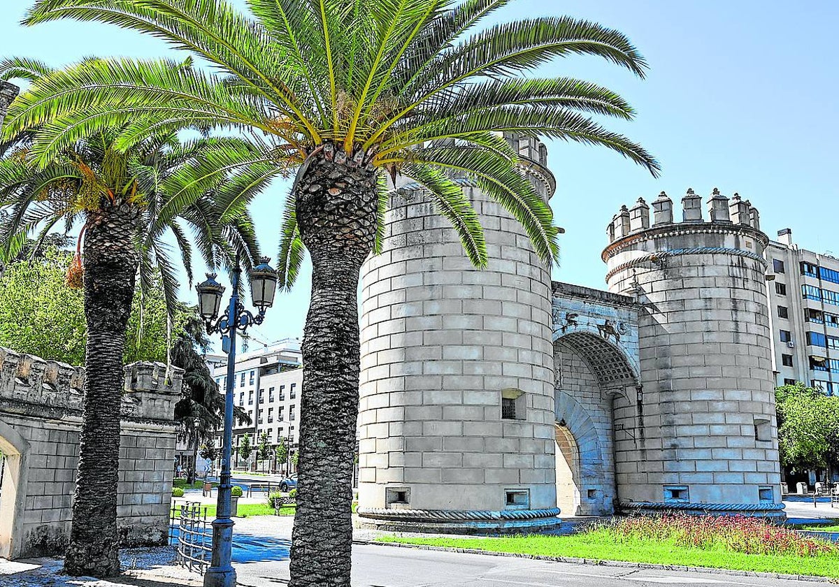 Palmeras junto a la puerta de Palmas.