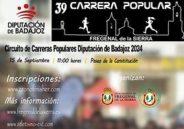 En septiembre vuelve la Carrera Popular de Fregenal de la Sierra