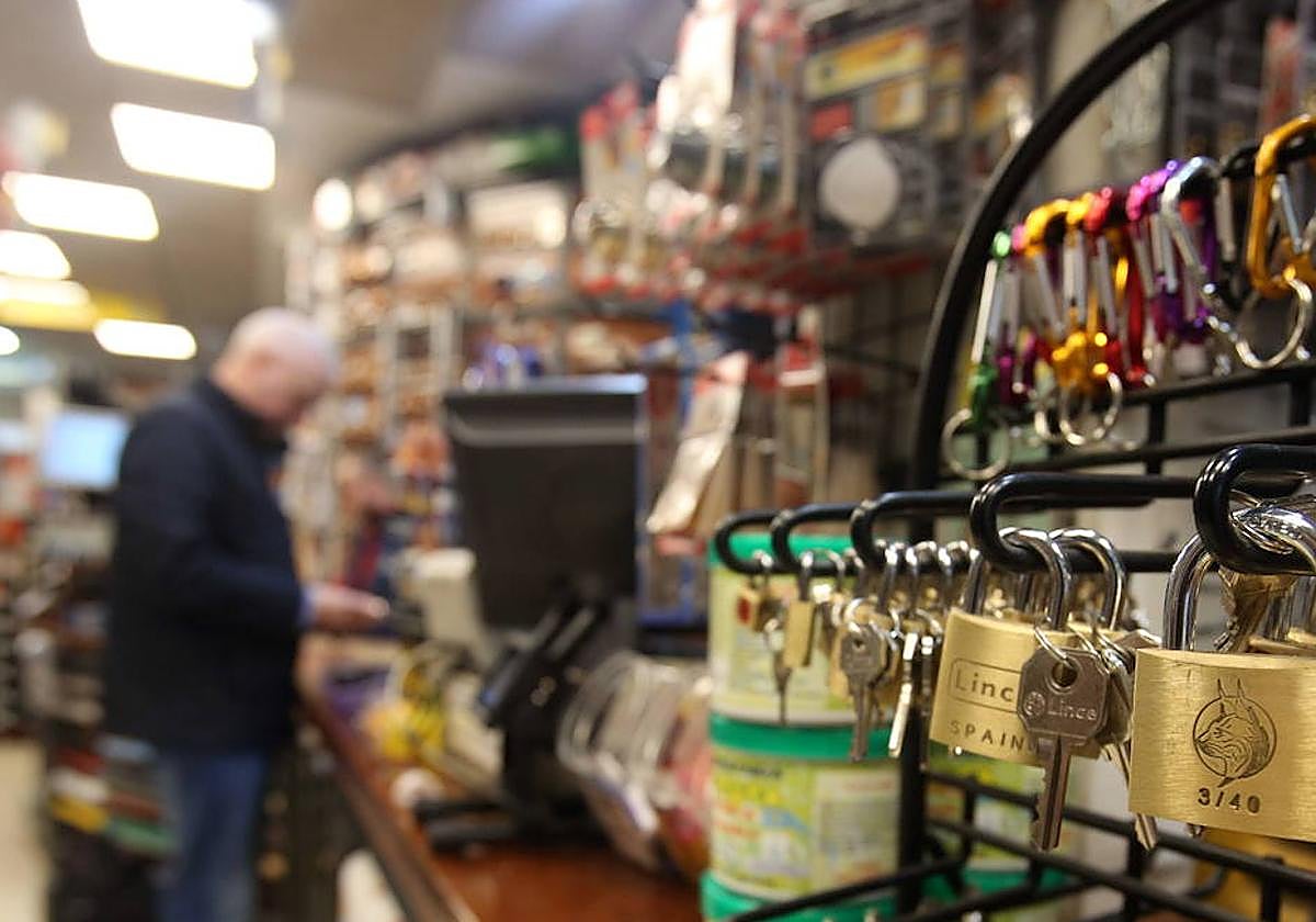 Imagen de archivo de una ferretería