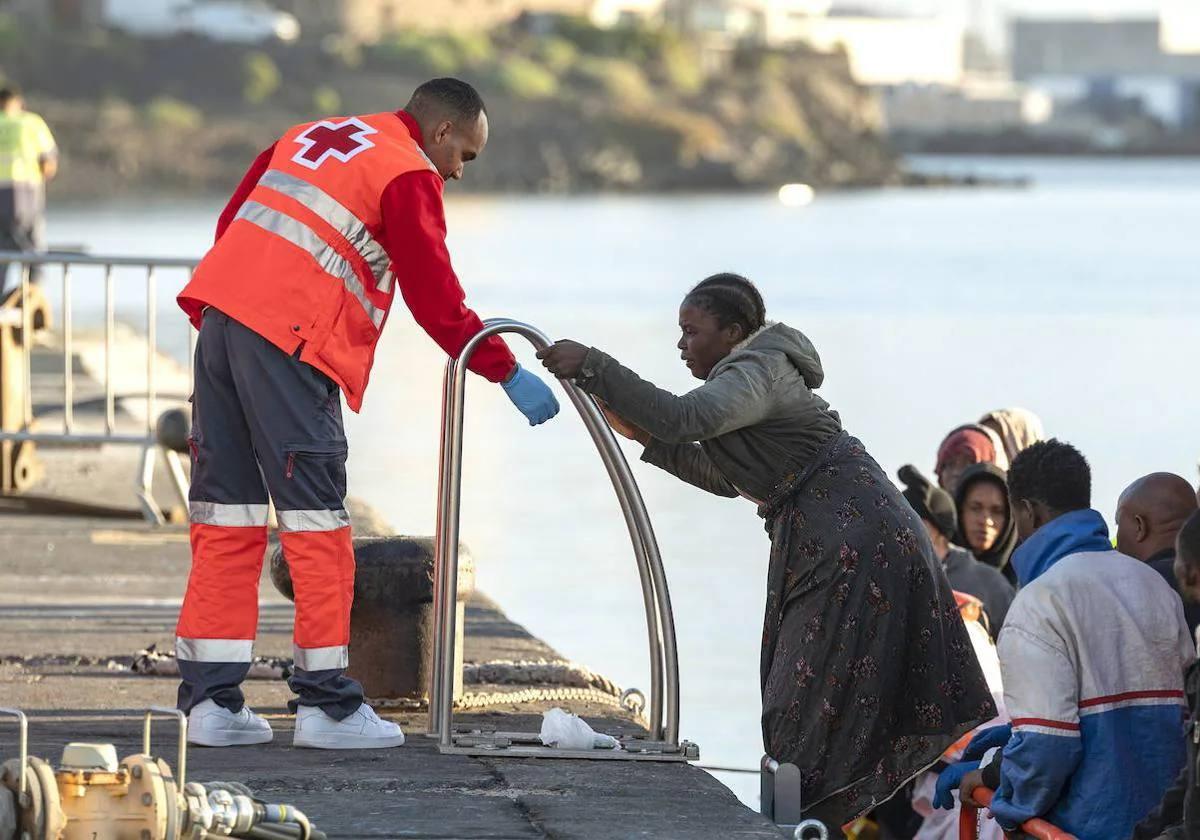 Rescate de migrantes cerca de Lanzarote