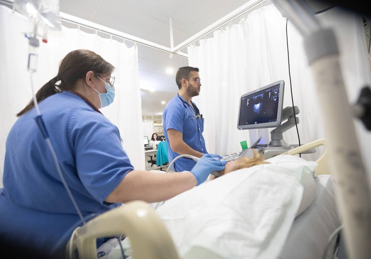 Personal sanitario de Urgencias en un hospital.