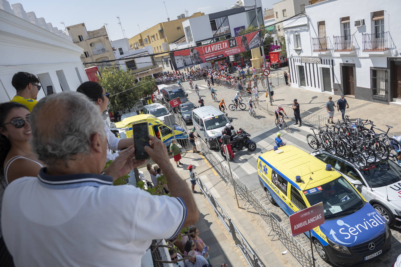 La Vuelta se despide de Extremadura, en imágenes