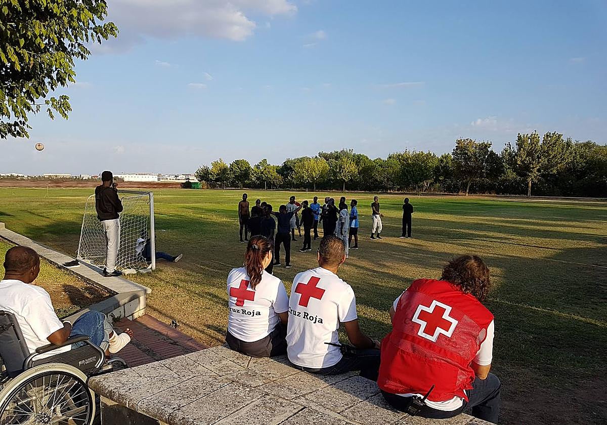 Menores migrantes atendidos en Mérida.