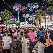 El alumbrado del recinto ferial y sus luces, otra atracción más
