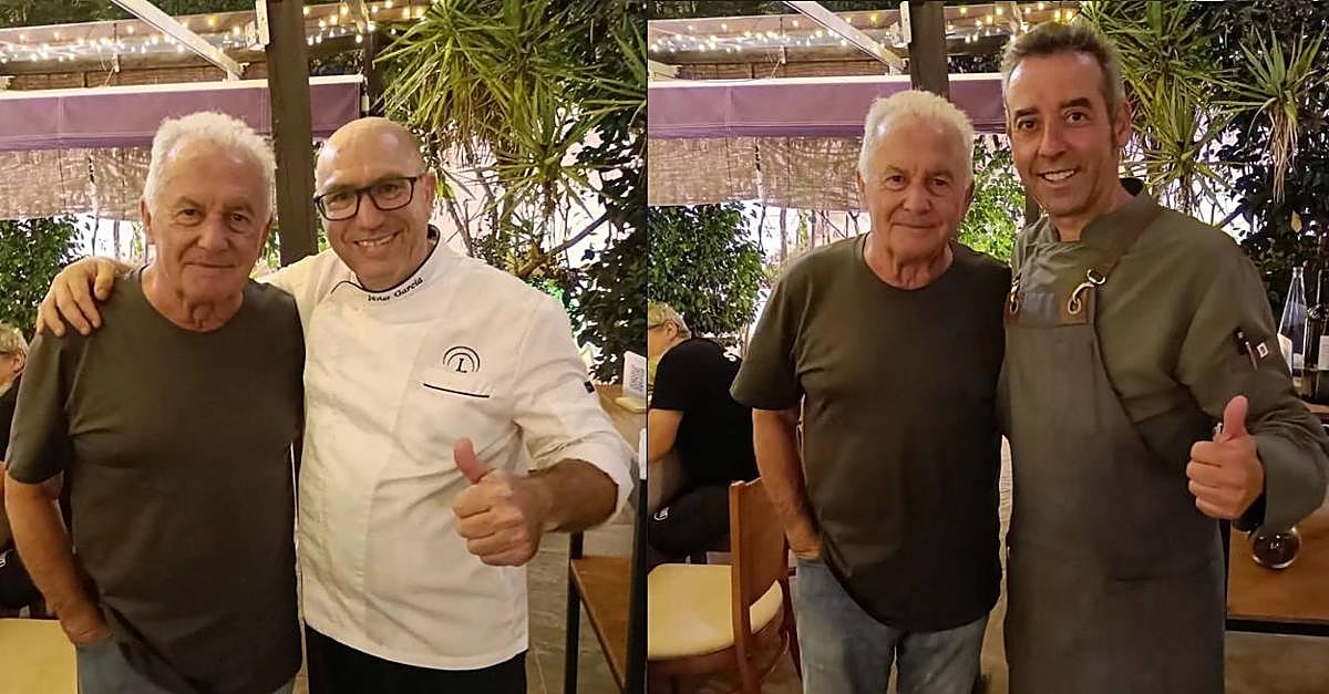 El cantautor pasó por la capital pacense y disfrutó de este restaurante con Sol Repsol.