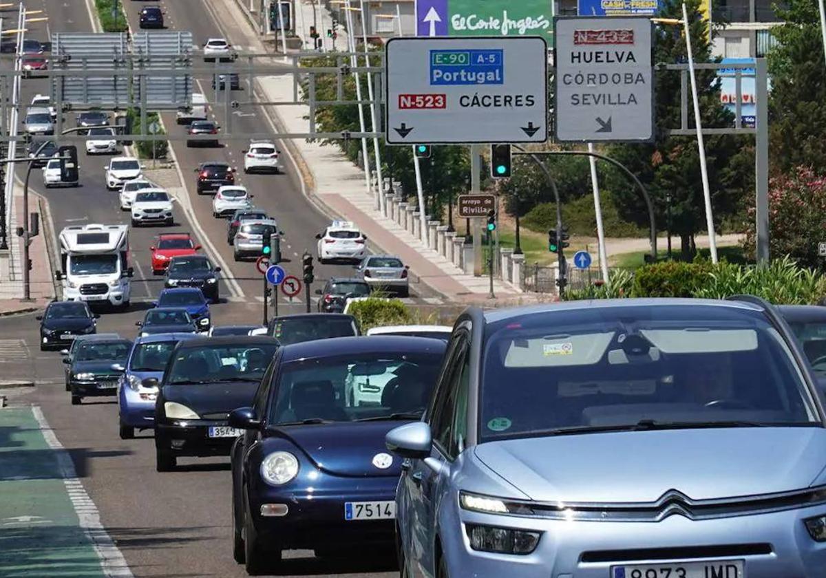 Travesía de la autovía Madrid-Badajoz a su paso por Badajoz.