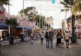 Recinto ferial de Mérida durante la tarde de este lunes