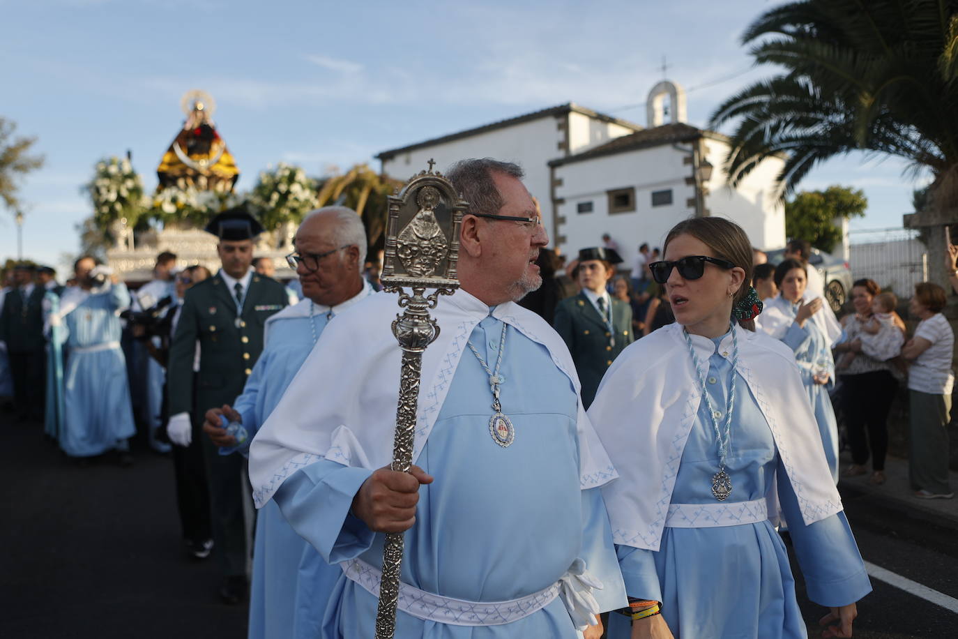 Imágenes de la patrona por las calles de Cáceres
