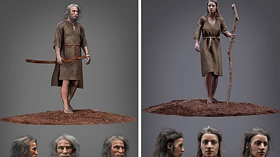 Marusiña y Eulogio, los primeros extremeños