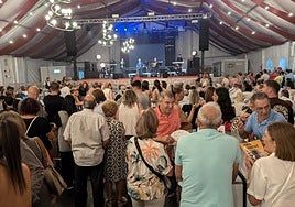 Concierto de Los Cabales en la primera noche de feria.