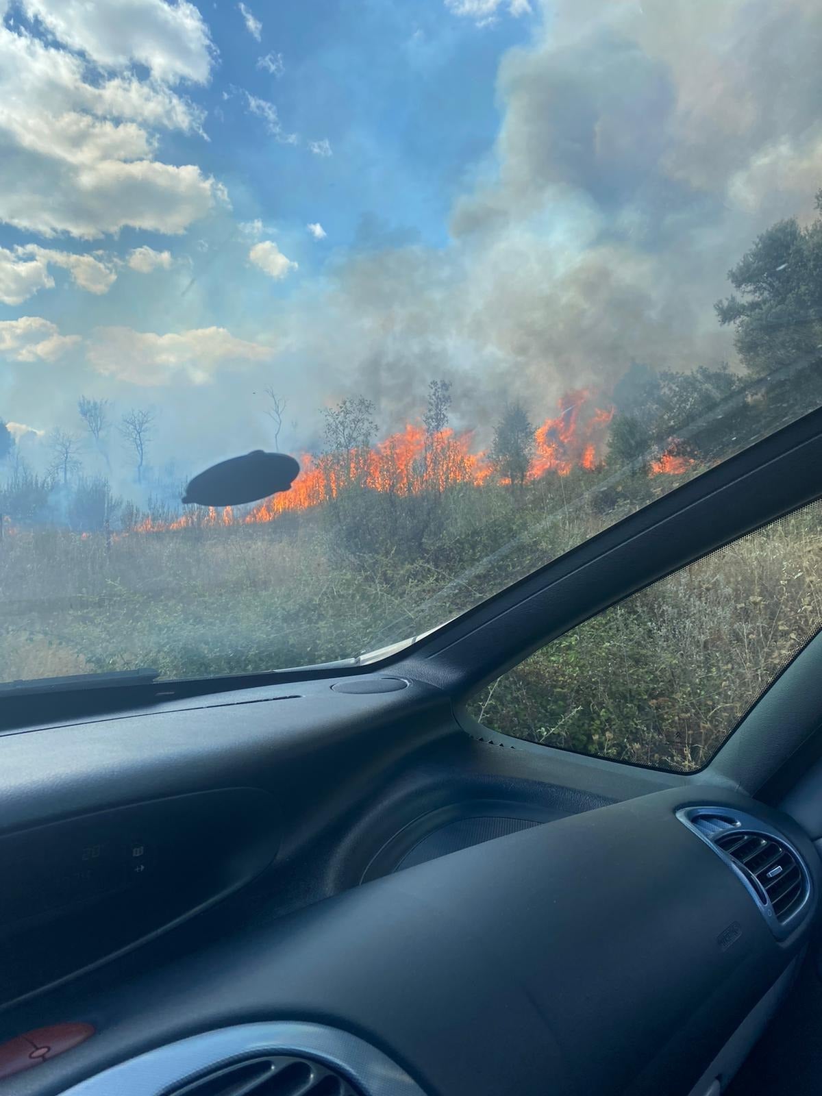 El incendio forestal de Villasbuenas de Gata, en imágenes