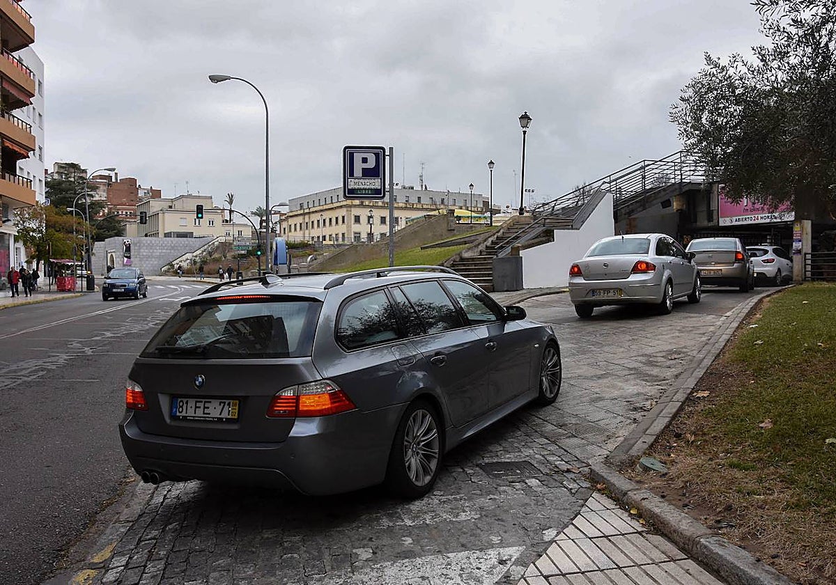El parking de Menacho.