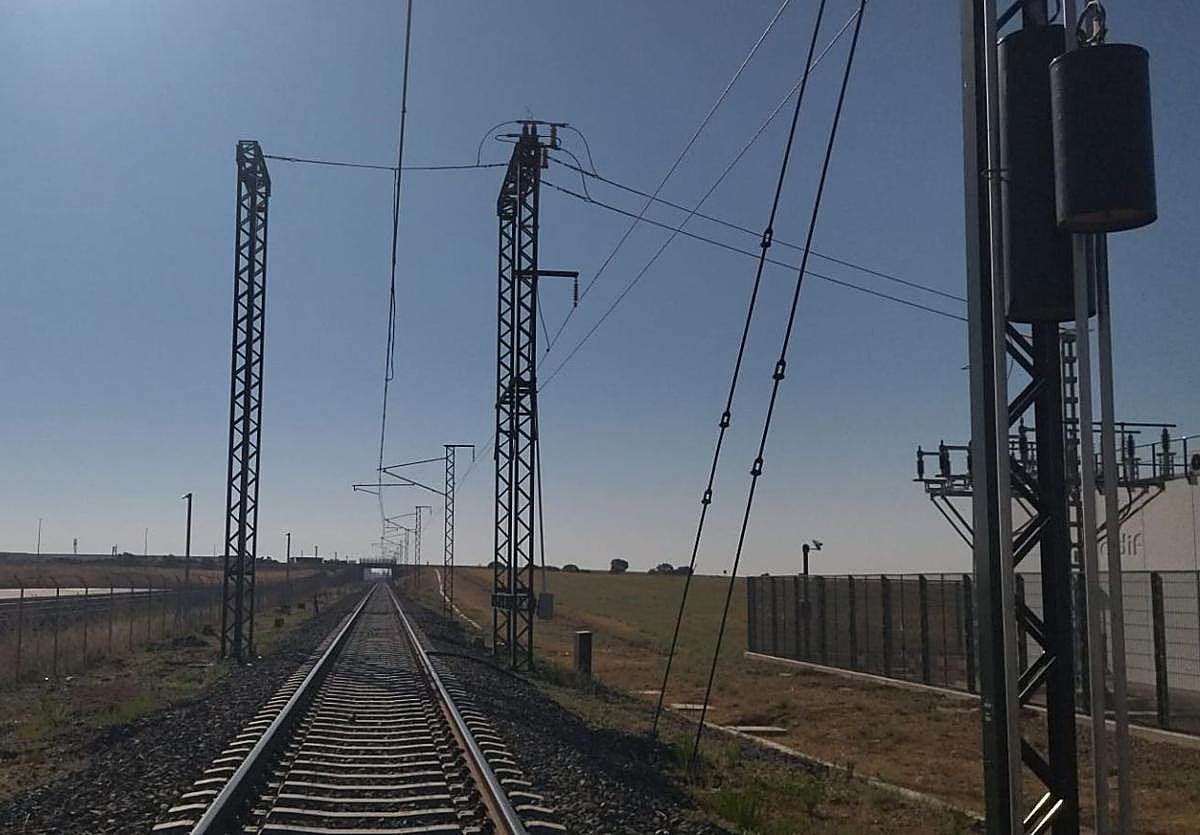 Tramo Badajoz-Frontera de Portugal, después de haberse realizado las pruebas.