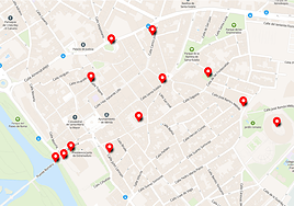 Templo de Diana en una edición de La Noche del Patrimonio.