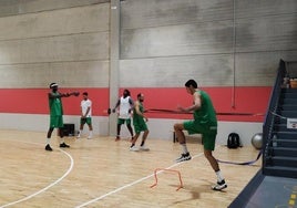 Entrenamiento del Cáceres.