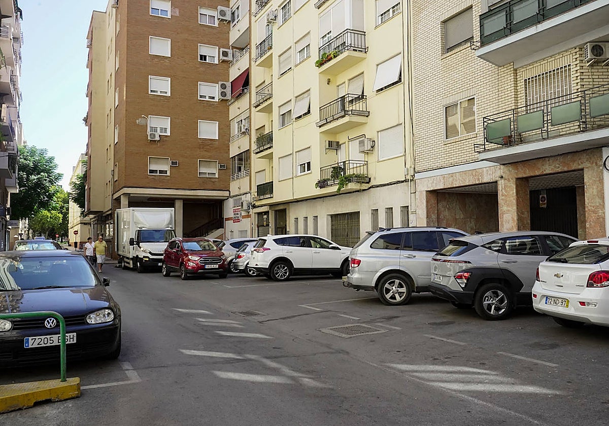 La calle Manuel Alfaro de Badajoz.