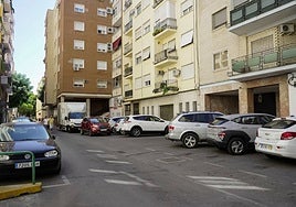 La calle Manuel Alfaro de Badajoz.
