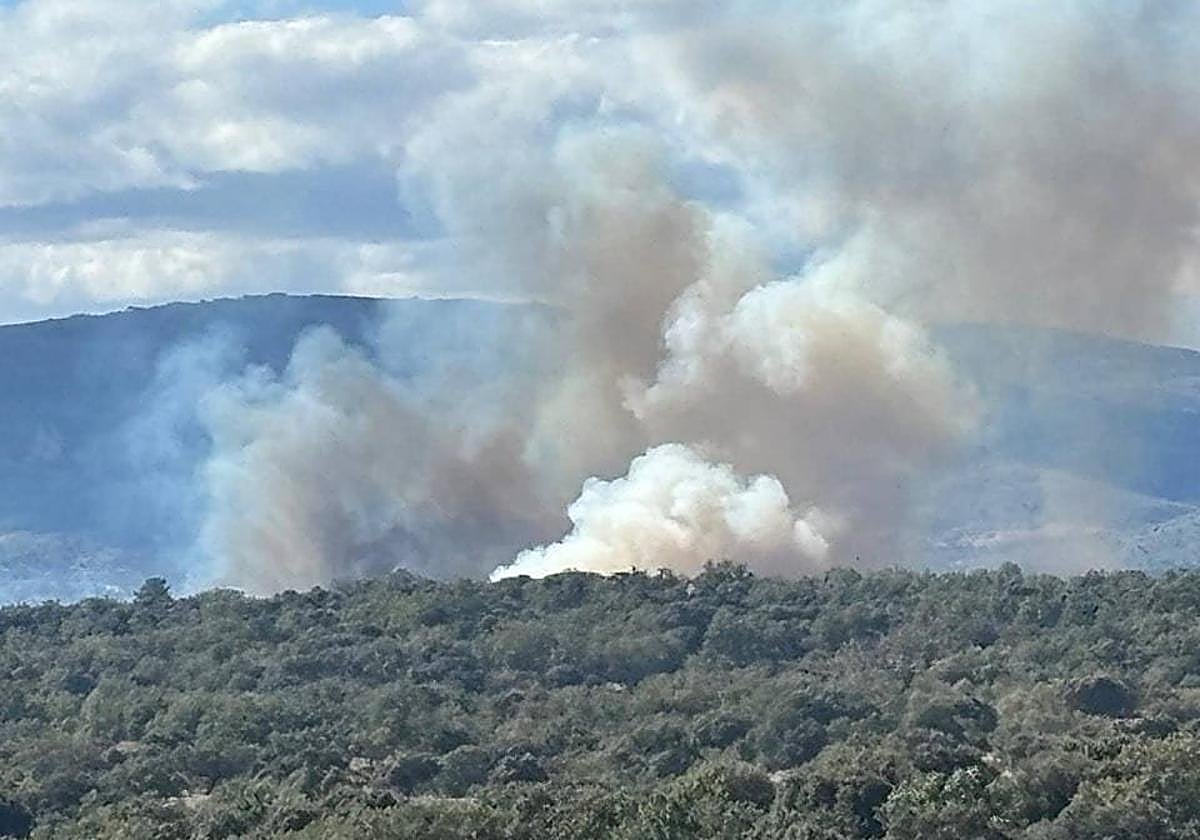 Uno de los incendios que ha ocurrido en septiembre en Extremadura.
