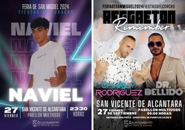 Naviel, Charly Rodríguez y Dr. Bellido pondrán la nota musical el viernes de feria