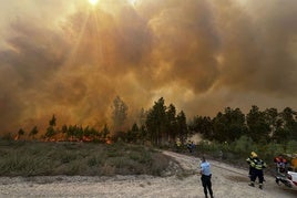 Incendio en Portugal.